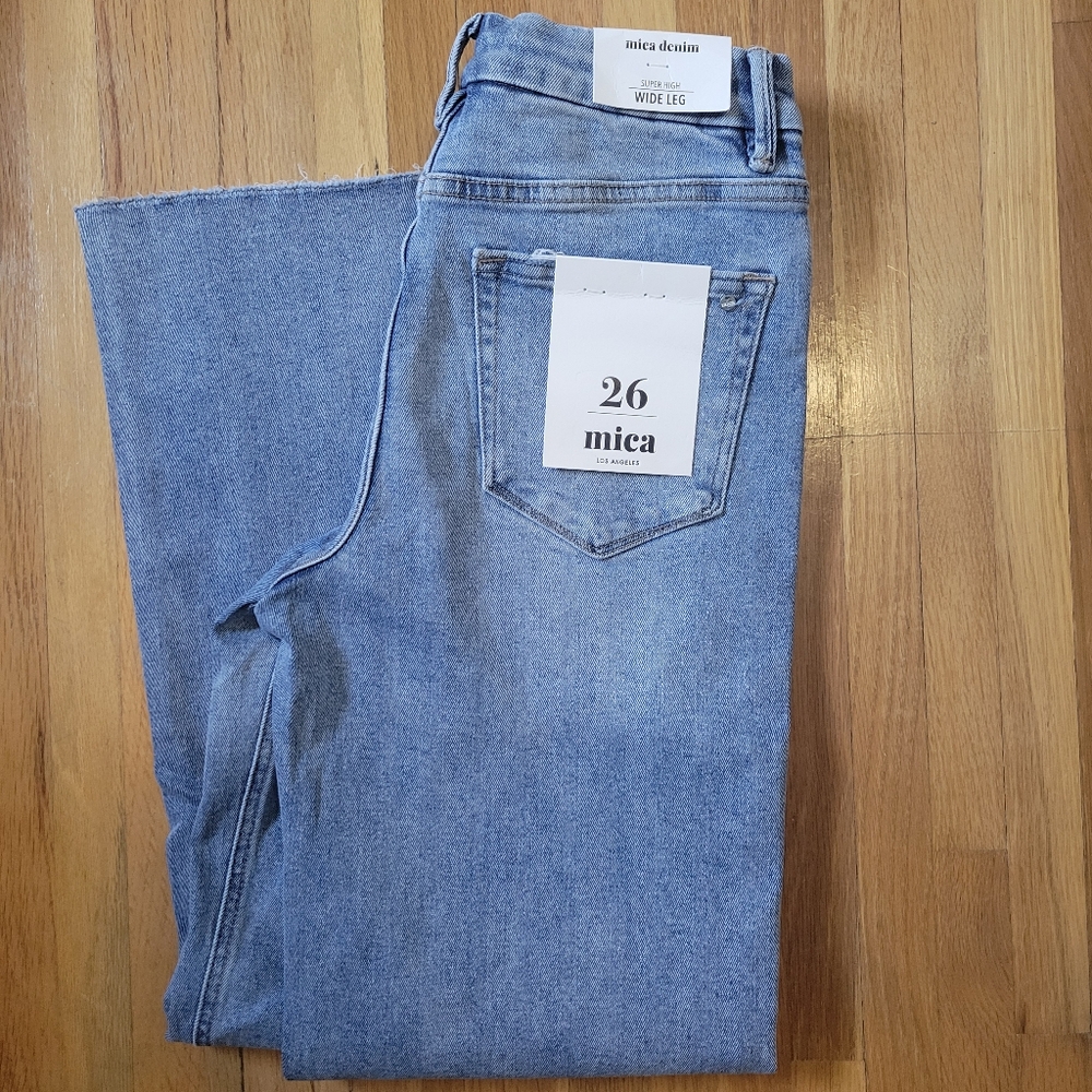 Mica Super High Wide Leg Denim size 26